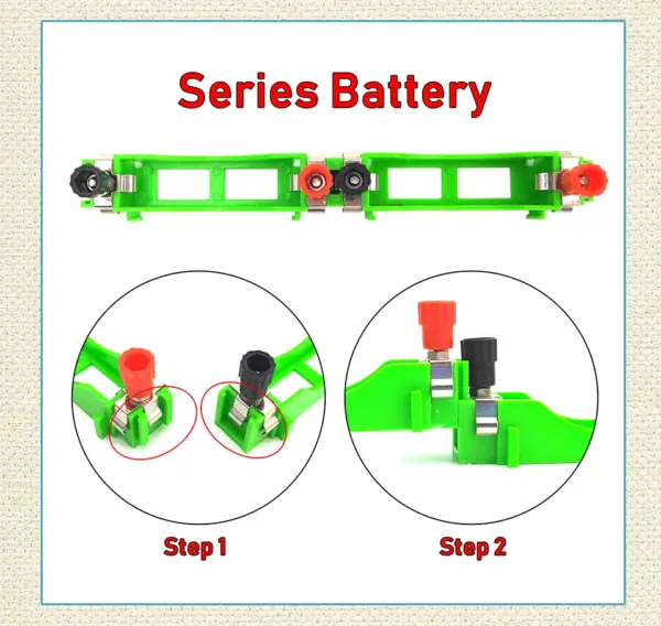 Electric circuit learning kit for kids - Interactive science experiment for STEM education.