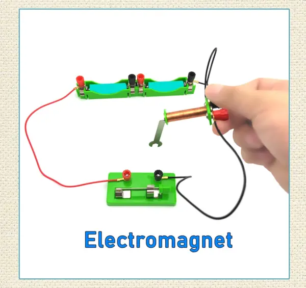 Electric circuit learning kit for kids - Interactive science experiment for STEM education.