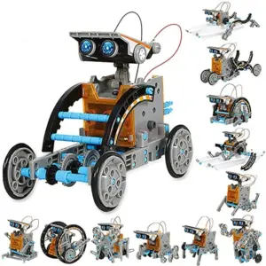 12-in-1 solar-powered robot kit for kids - Hands-on STEM learning with engineering and robotics.