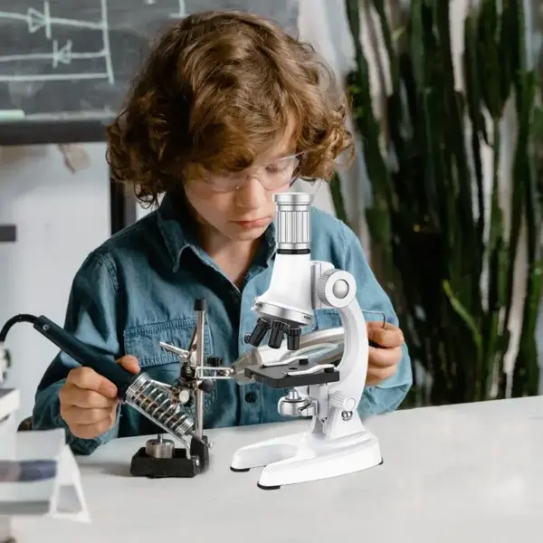 🔬 Beginner Microscope Kit – 100X-1200X Science Lab for Kids - Image 2