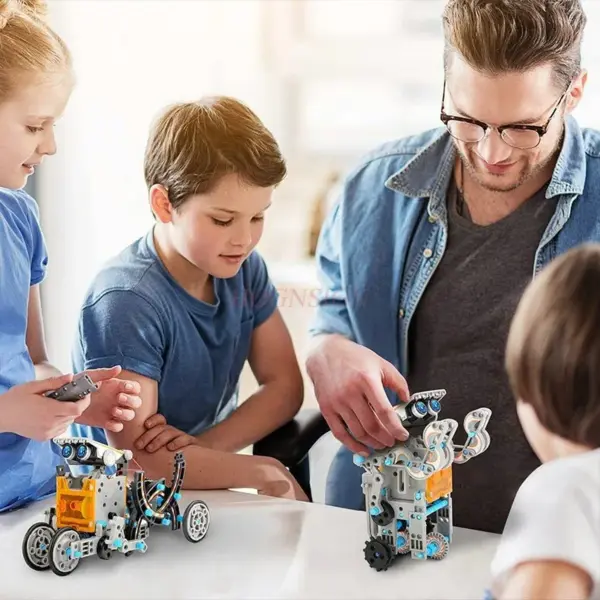 12-in-1 solar-powered robot kit for kids - Hands-on STEM learning with engineering and robotics.